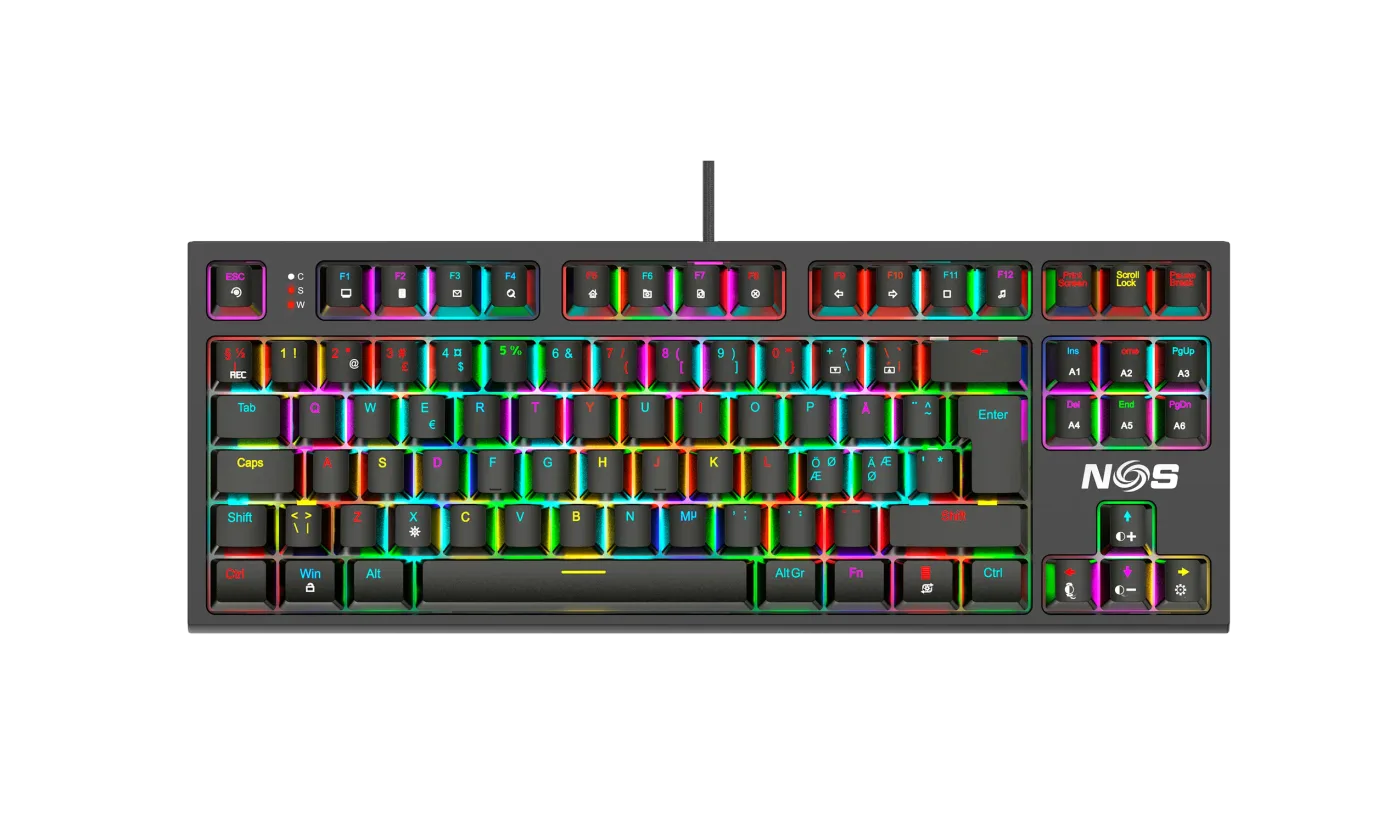 NOS C350 GAMING KEYBOARD V2 RGB TKL