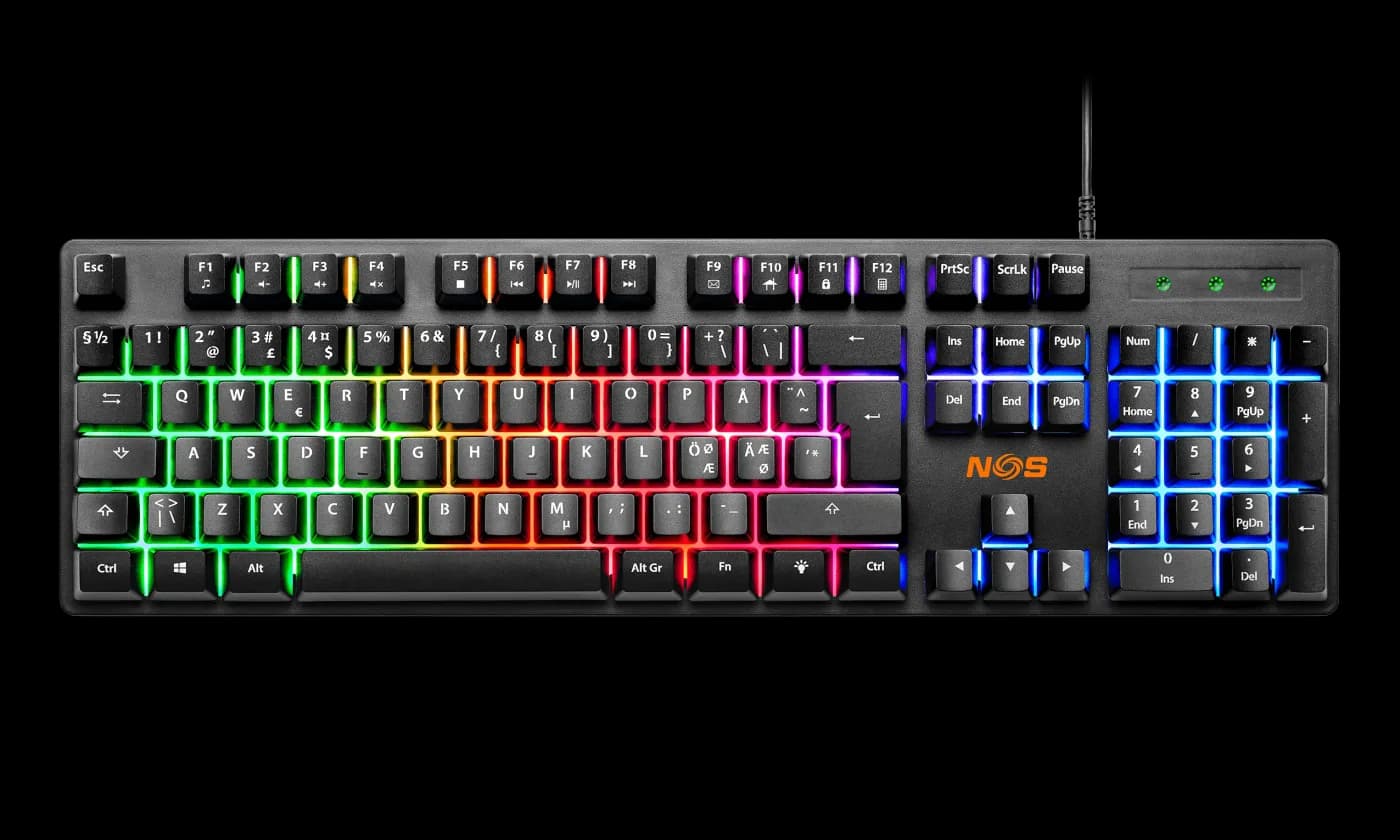 NOS K-100 FULL KEYBOARD CORE LED