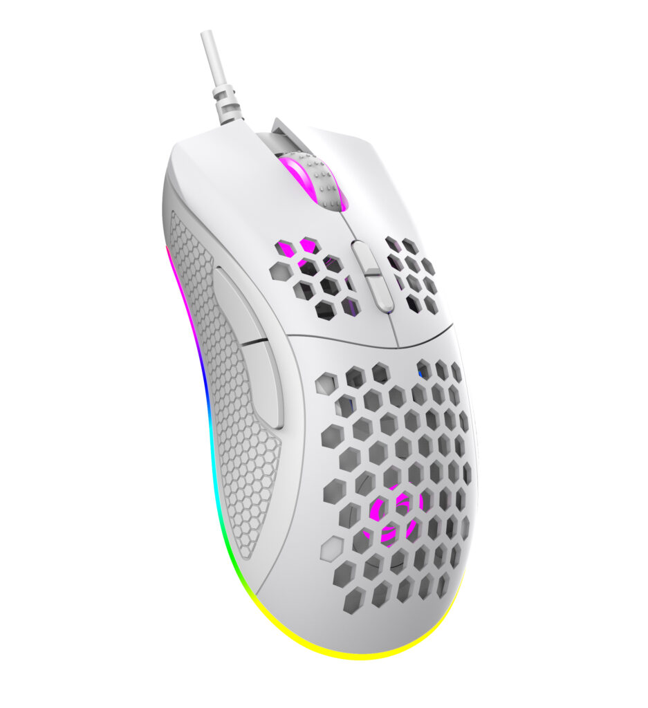NOS M-600 V2 RGB ULTRALIGHT GAMING MOUSE WHITE