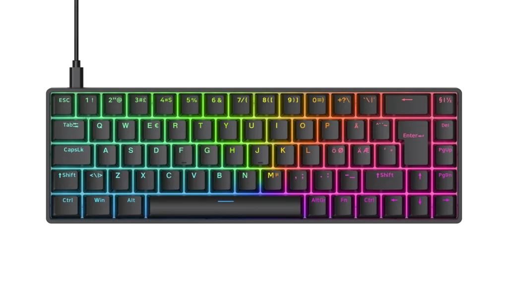 NOS C800 MINI KEYBOARD MAGNETIC 65 RGB BLACK HALL EFFECT